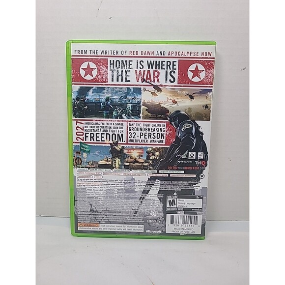Homefront (Microsoft Xbox 360, 2011) Complete W/ Manual CIB - Picture 2 of 4